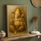 Lord Ganesha Modern Art Premium Wall Art Canvas by MeriDeewar