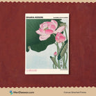 Lotus Poster by Ohara Koson 3 : 4 Vertical New Premium Wall Art Canvas by MeriDeewar