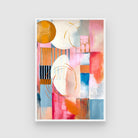 Luminous Geometry – Modern Abstract Wall Art Canvas | Colourful Wall Décor India 2 : 3 Vertical Premium Wall Art Canvas by MeriDeewar