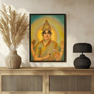 M V Dhurandhar's Neerja Indira Devi Artwork - Buy on MeriDeewar 3 : 4 Vertical New Premium Wall Art Canvas by MeriDeewar