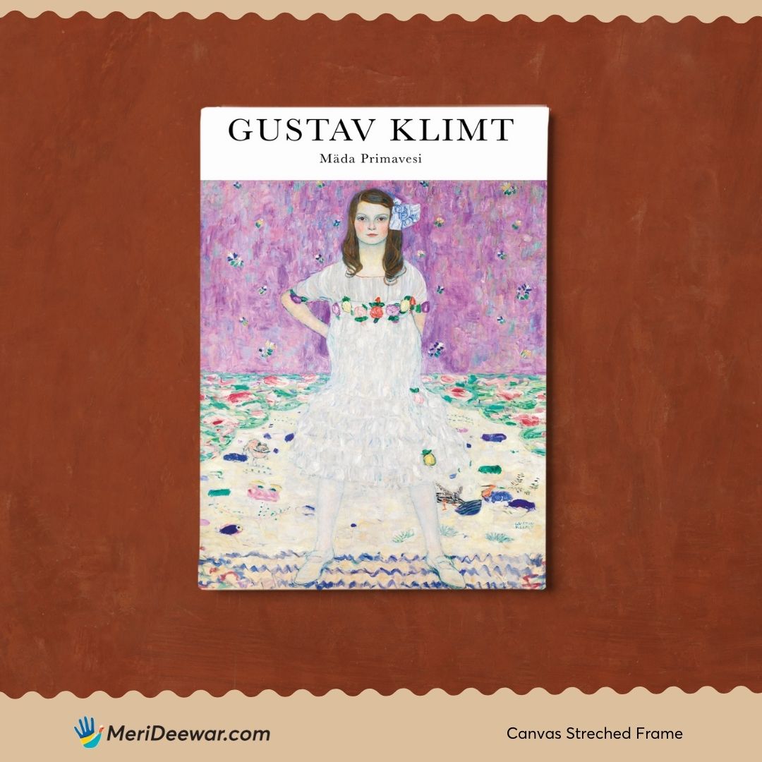 Mada Primavesi by Gustav Klimt 3 : 4 Vertical New Premium Wall Art Canvas by MeriDeewar