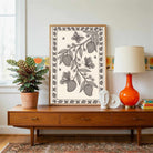 "Madhubani Mango Orchard" Traditional Indian Folk Art Giclée Print | Fine Art Wall Art 2 : 3 Vertical Premium Wall Art Canvas by MeriDeewar