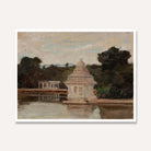 Madras Water Pavilion Oil Painting | Horizontal Framed Print 4 : 3 Horizontal Premium Wall Art Canvas by MeriDeewar