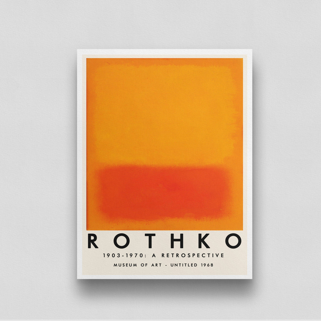 Mark Rothko 1 Artwork 3 : 4 Vertical New Premium Wall Art Canvas by MeriDeewar