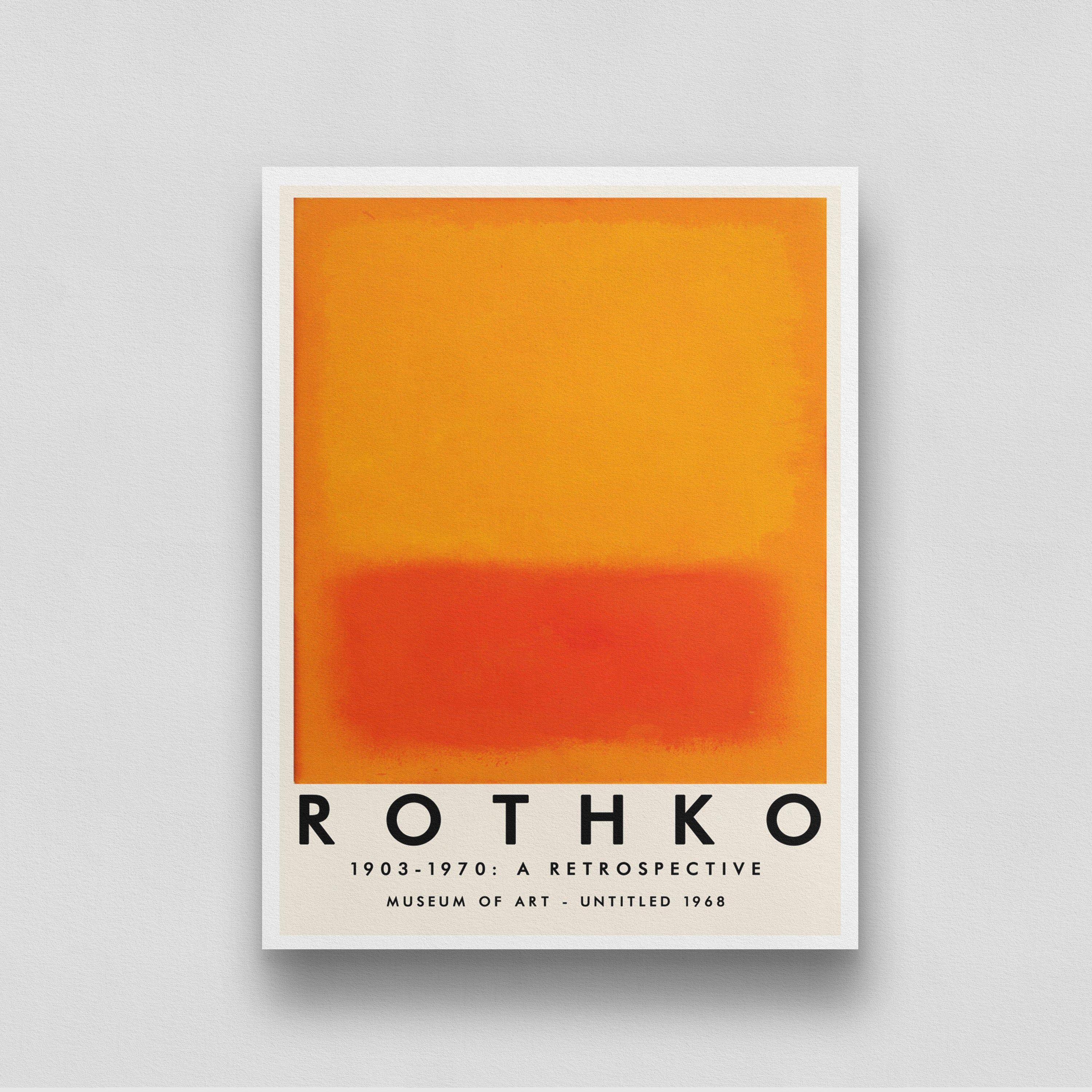 Mark Rothko 1 Artwork 3 : 4 Vertical New Premium Wall Art Canvas by MeriDeewar