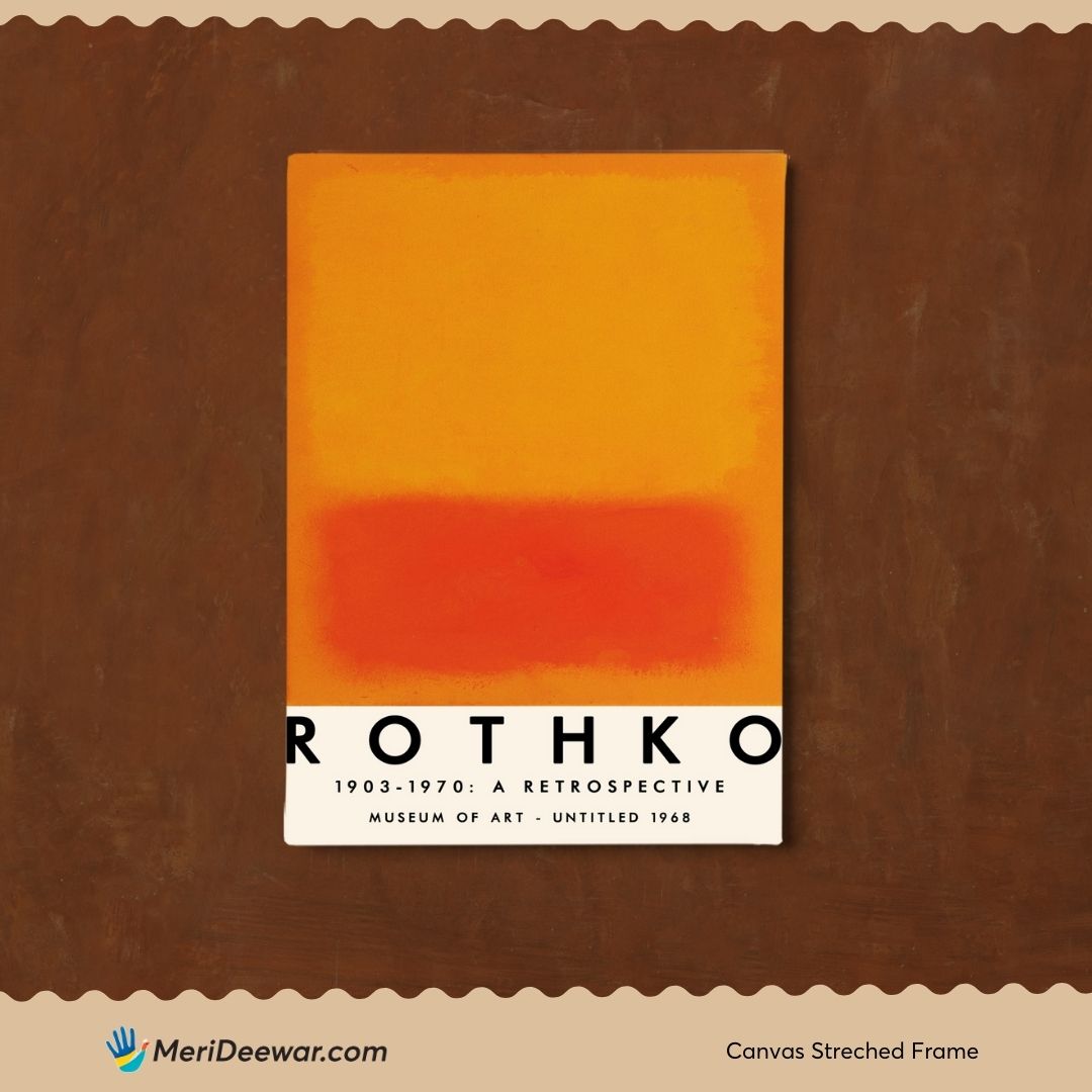 Mark Rothko 1 Artwork 3 : 4 Vertical New Premium Wall Art Canvas by MeriDeewar