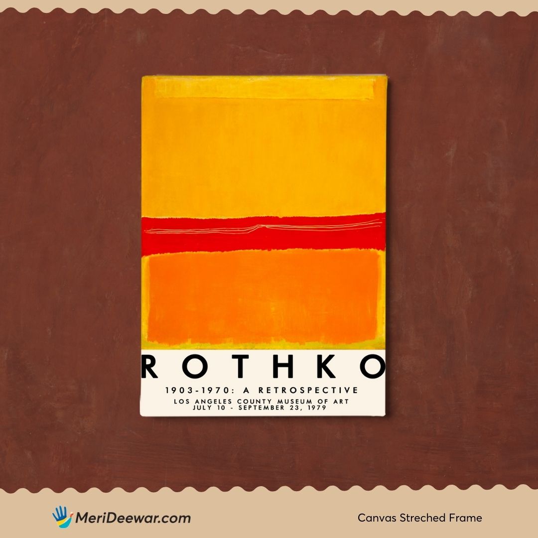 Mark Rothko 2 Artwork 3 : 4 Vertical New Premium Wall Art Canvas by MeriDeewar