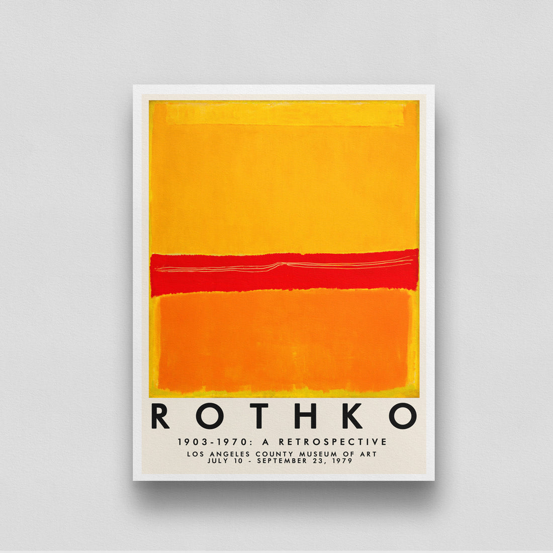 Mark Rothko 2 Artwork 3 : 4 Vertical New Premium Wall Art Canvas by MeriDeewar