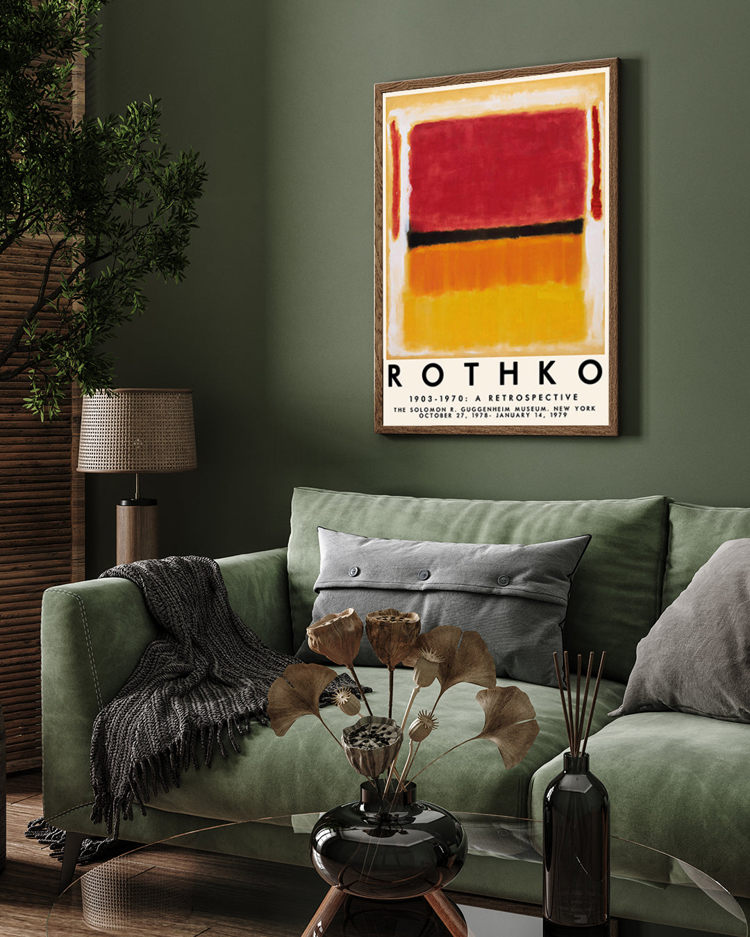 Mark Rothko3 Artwork 3 : 4 Vertical New Premium Wall Art Canvas by MeriDeewar