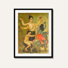 Markendaya Painting – Raja Ravi Varma Indian Mythology Wall Art | MeriDeewar 4 X 5.5 Vertical Premium Wall Art Canvas by MeriDeewar