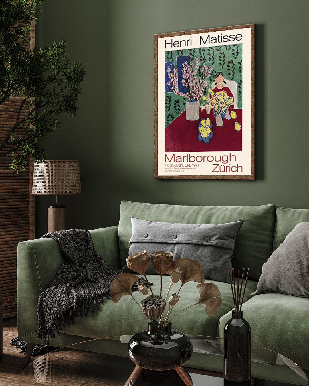Marlborough Zürich by Henri Matisse 3 : 4 Vertical New Premium Wall Art Canvas by MeriDeewar