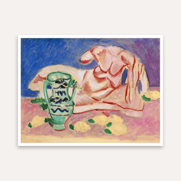 Matisse Still Life Painting for Living Room | Colourful Wall Art | Giclée Fine Art Print 4 : 3 Horizontal Premium Wall Art Canvas by MeriDeewar