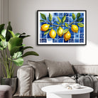 Mediterranean Lemons — Kitchen Wall Art Canvas Print 2 : 3 Horizontal Premium Wall Art Canvas by MeriDeewar