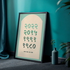 MeriDeewar Personalized Family Milestone Timeline Frame with Custom Years and Names (English & Devanagari Options) custom Premium Wall Art Canvas by MeriDeewar