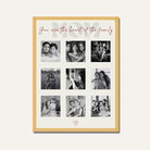 MeriDeewar Personalized MOM 9-Photo Collage Frame with Custom Heartfelt Message custom Premium Wall Art Canvas by MeriDeewar