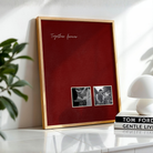 MeriDeewar Personalized "Together Forever" Minimalist Dual Photo Frame with Custom Quote custom Premium Wall Art Canvas by MeriDeewar