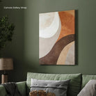 Minimalist Beige Abstract Canvas Painting | Hand-Drawn Modern Wall Art 2 : 3 Vertical Premium Wall Art Canvas by MeriDeewar