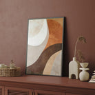 Minimalist Beige Abstract Canvas Painting | Hand-Drawn Modern Wall Art 2 : 3 Vertical Premium Wall Art Canvas by MeriDeewar
