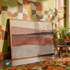 Mitti | Earth Tones Panoramic Abstract Wall Art 3 : 2 Horizontal Premium Wall Art Canvas by MeriDeewar