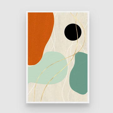 Modern Balance – Mid-Century Abstract Canvas 2 : 3 Vertical Premium Wall Art Canvas by MeriDeewar