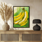Modern Banana Abstract Painting - Eye-Catching Wall Art 3 : 4 Vertical New Premium Wall Art Canvas by MeriDeewar