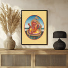 Modern Ganesha Artwork | Unique Indian Painting | MeriDeewar.com 3 : 4 Vertical New Premium Wall Art Canvas by MeriDeewar