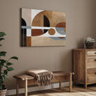 Modern Geometry – Minimal Architectural Abstract Wall Art Print 2 : 3 Horizontal Premium Wall Art Canvas by MeriDeewar