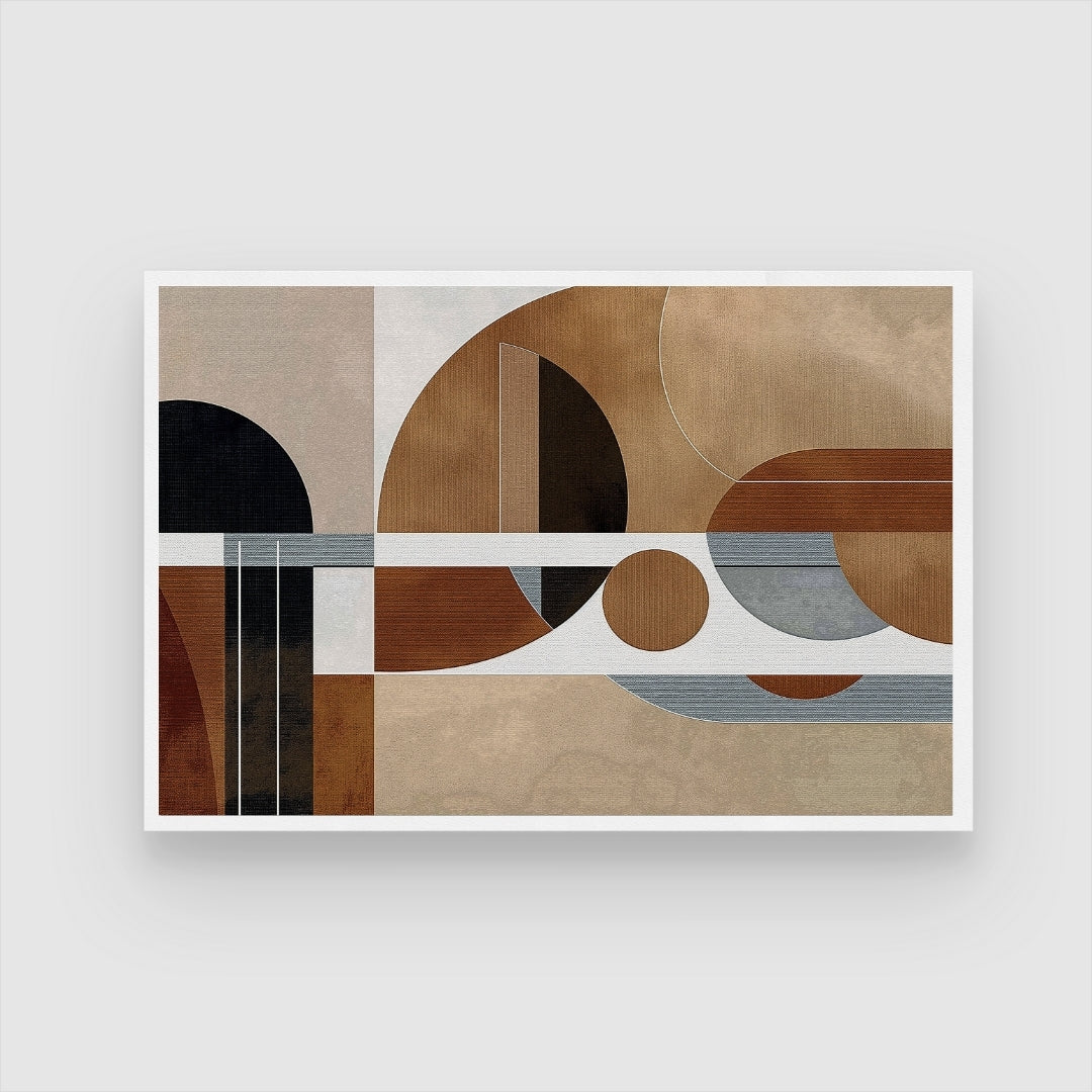 Modern Geometry – Minimal Architectural Abstract Wall Art Print 2 : 3 Horizontal Premium Wall Art Canvas by MeriDeewar