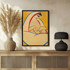 Mother and Child Painting for Living Room | Jamini Roy Inspired Wall Art | Giclée Print 2 : 3 Vertical Premium Wall Art Canvas by MeriDeewar