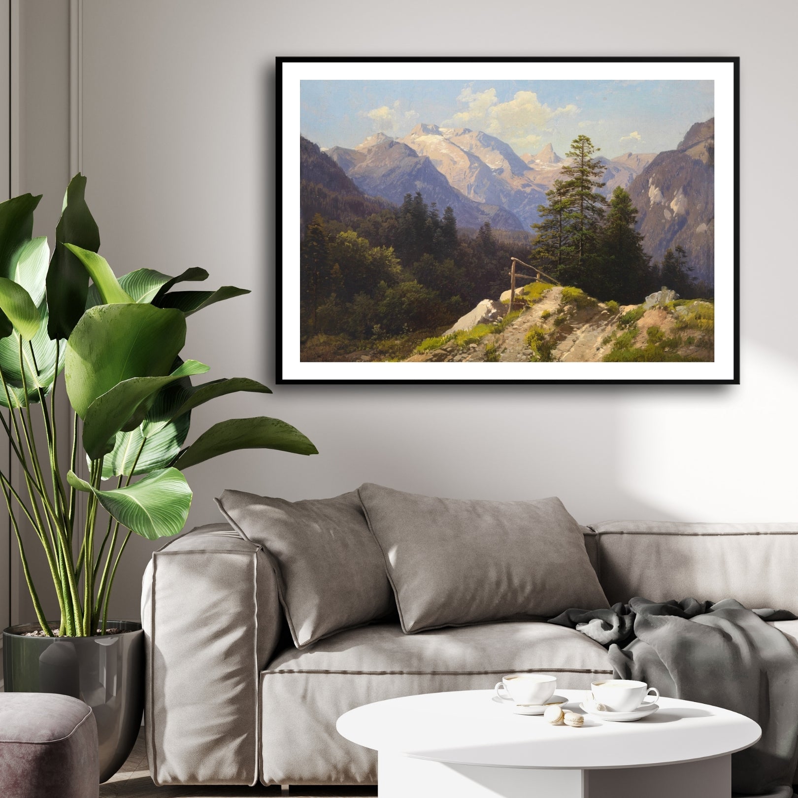 Mountain Landscape Wall Art 2 : 3 Horizontal Premium Wall Art Canvas by MeriDeewar