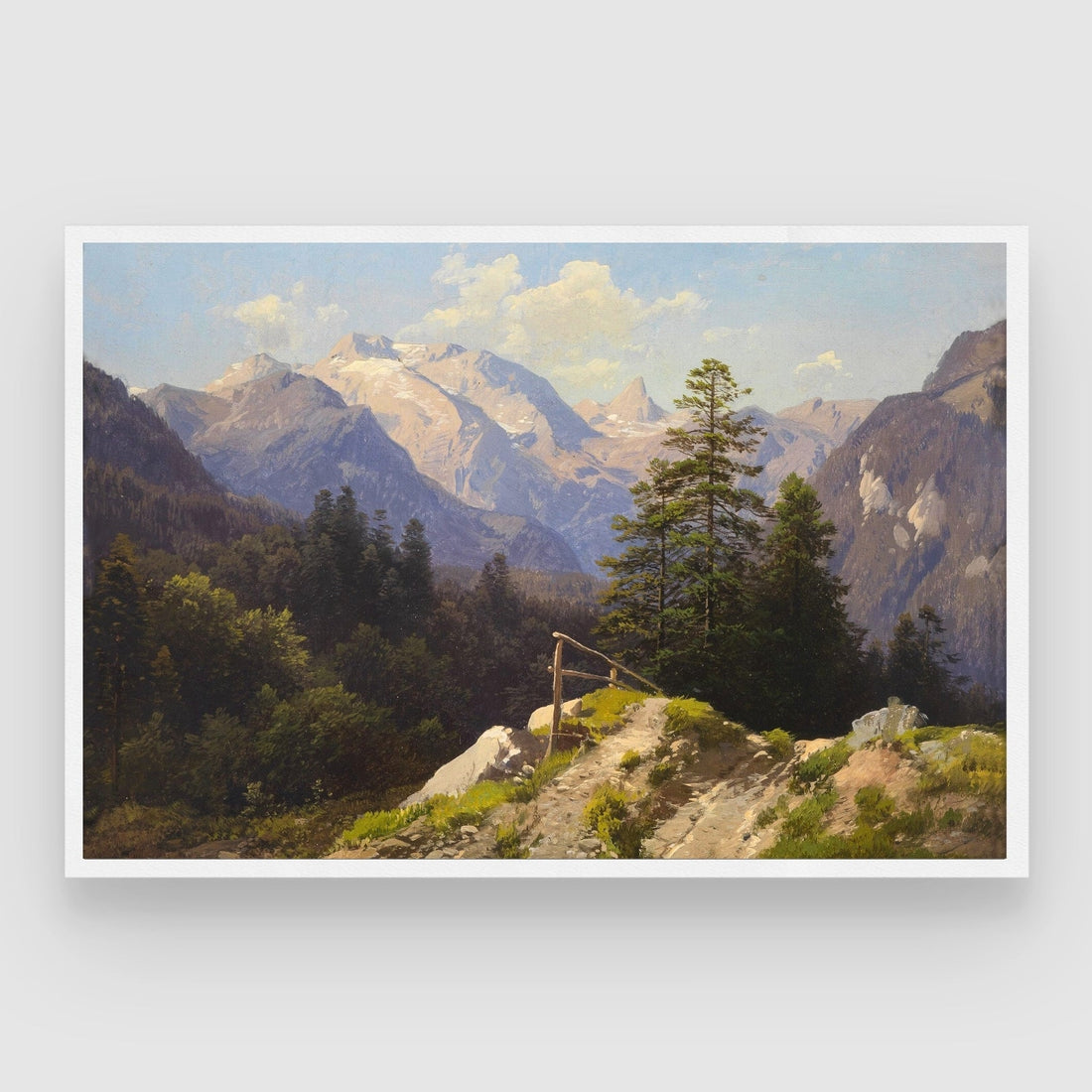 Mountain Landscape Wall Art 2 : 3 Horizontal Premium Wall Art Canvas by MeriDeewar