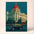 "Mumbai Taj Mahal Palace" Iconic Heritage Architecture Art Poster | Vertical Borderless Art Frame Poster Premium Wall Art Canvas by MeriDeewar