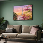 "Namsan Spring Blossom Tower" Seoul Architecture Giclée Print | Fine Art Wall Art 2 : 3 Horizontal Premium Wall Art Canvas by MeriDeewar