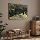 Nature Scenery Painting for Living Room – Van Gogh Chestnut Trees Avenue | Giclée Fine Art Print 4 : 3 Horizontal Premium Wall Art Canvas by MeriDeewar