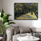 Nature Scenery Painting for Living Room – Van Gogh Chestnut Trees Avenue | Giclée Fine Art Print 4 : 3 Horizontal Premium Wall Art Canvas by MeriDeewar