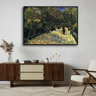 Nature Scenery Painting for Living Room – Van Gogh Chestnut Trees Avenue | Giclée Fine Art Print 4 : 3 Horizontal Premium Wall Art Canvas by MeriDeewar