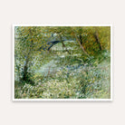 Nature Scenery Painting for Living Room – Van Gogh River Bank in Springtime | Green Wall Art 5 : 4 Horizontal Premium Wall Art Canvas by MeriDeewar