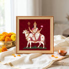 Navadurga | Nine Forms of Goddess Durga Set of 9 Framed Art. Curate Premium Wall Art Canvas by MeriDeewar