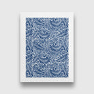 Navy Blue Botanical Wall Art Set Of 6 Paintings Walls Premium Wall Art Canvas by MeriDeewar