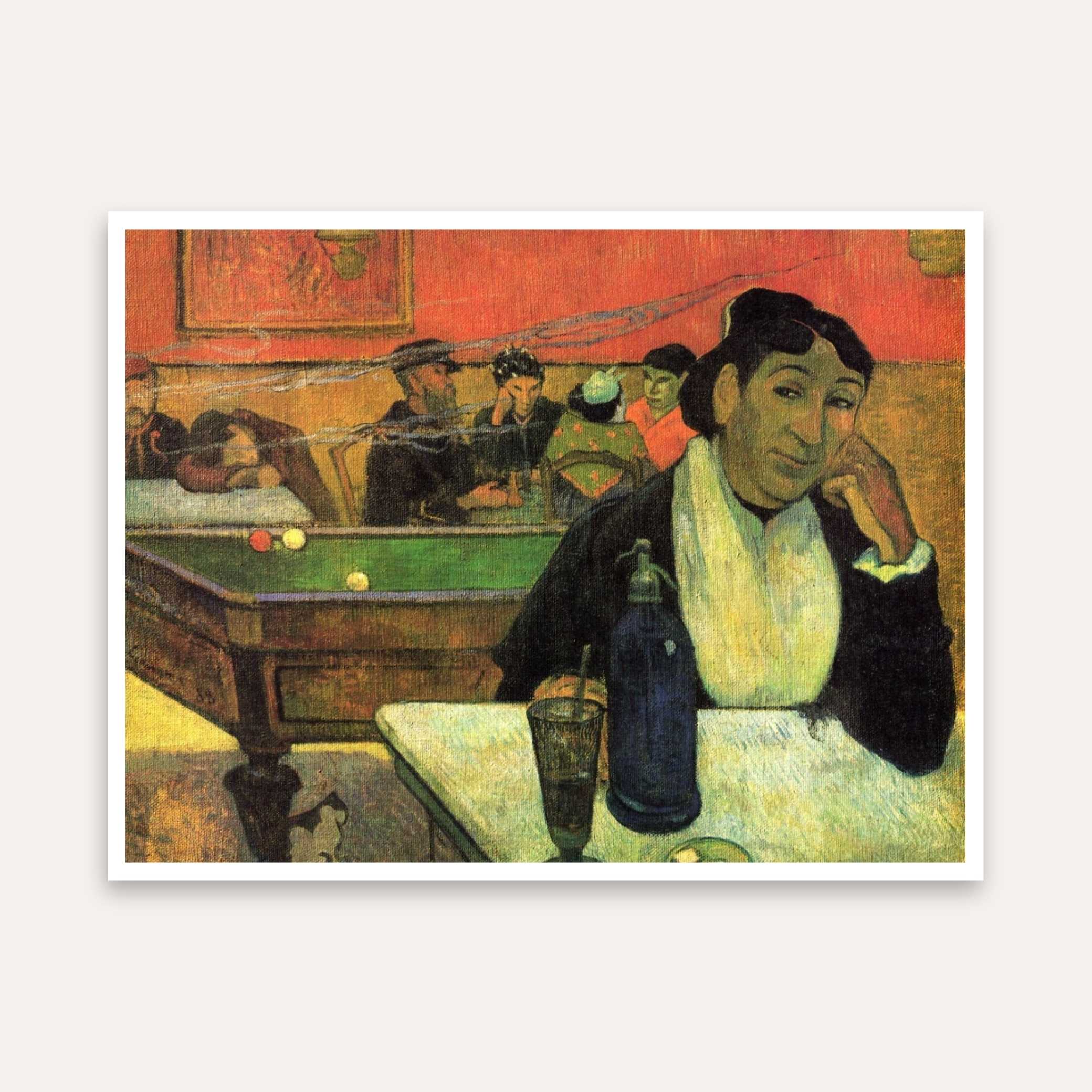 Night Cafe Painting for Living Room | Paul Gauguin Wall Art | Giclée Fine Art Print 4 : 3 Horizontal Premium Wall Art Canvas by MeriDeewar