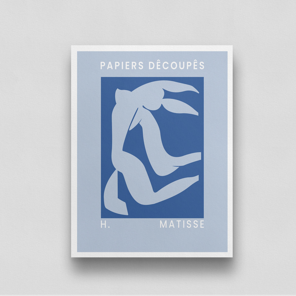 Nu Bleu by Henri Matisse 3 : 4 Vertical New Premium Wall Art Canvas by MeriDeewar