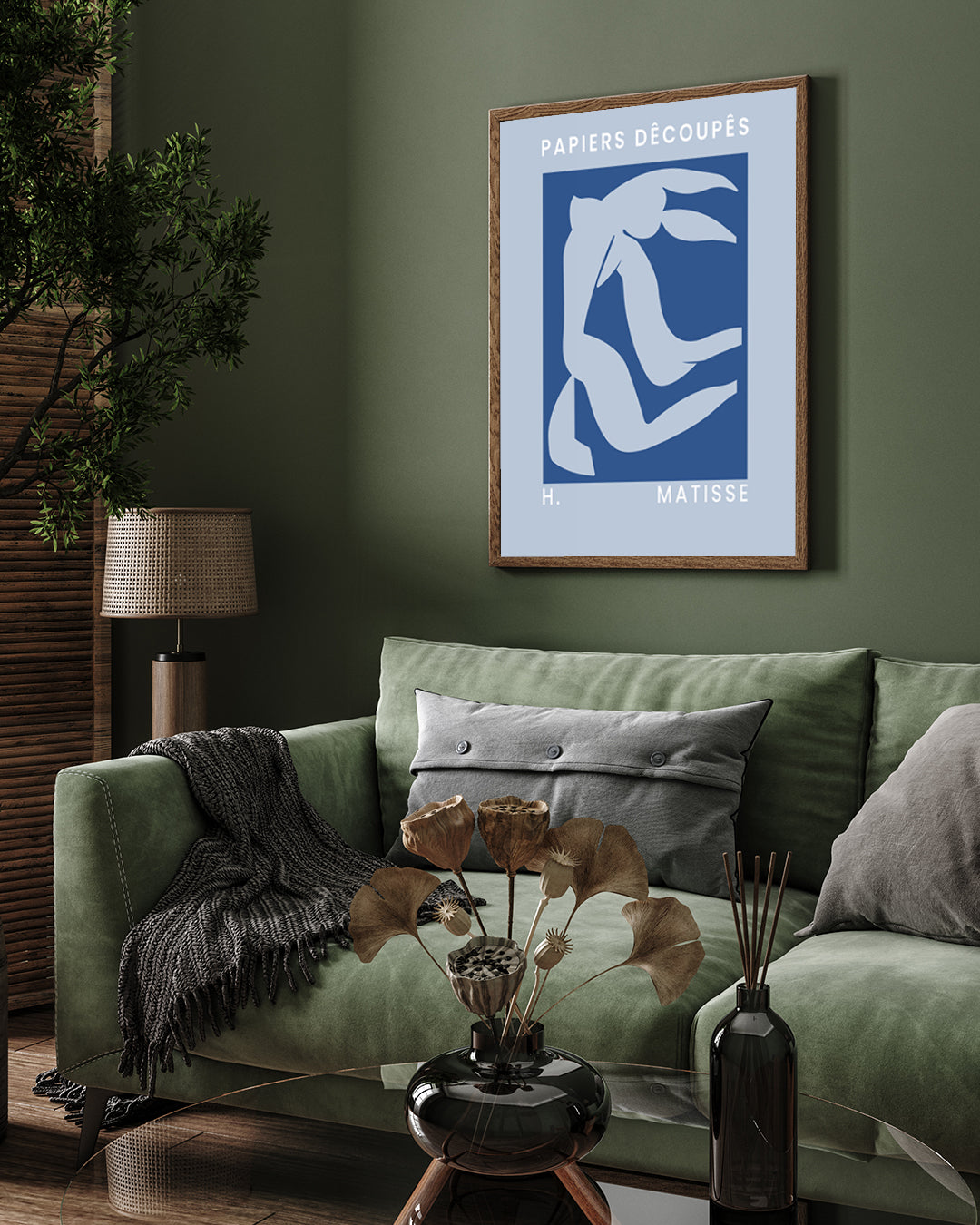 Nu Bleu by Henri Matisse 3 : 4 Vertical New Premium Wall Art Canvas by MeriDeewar