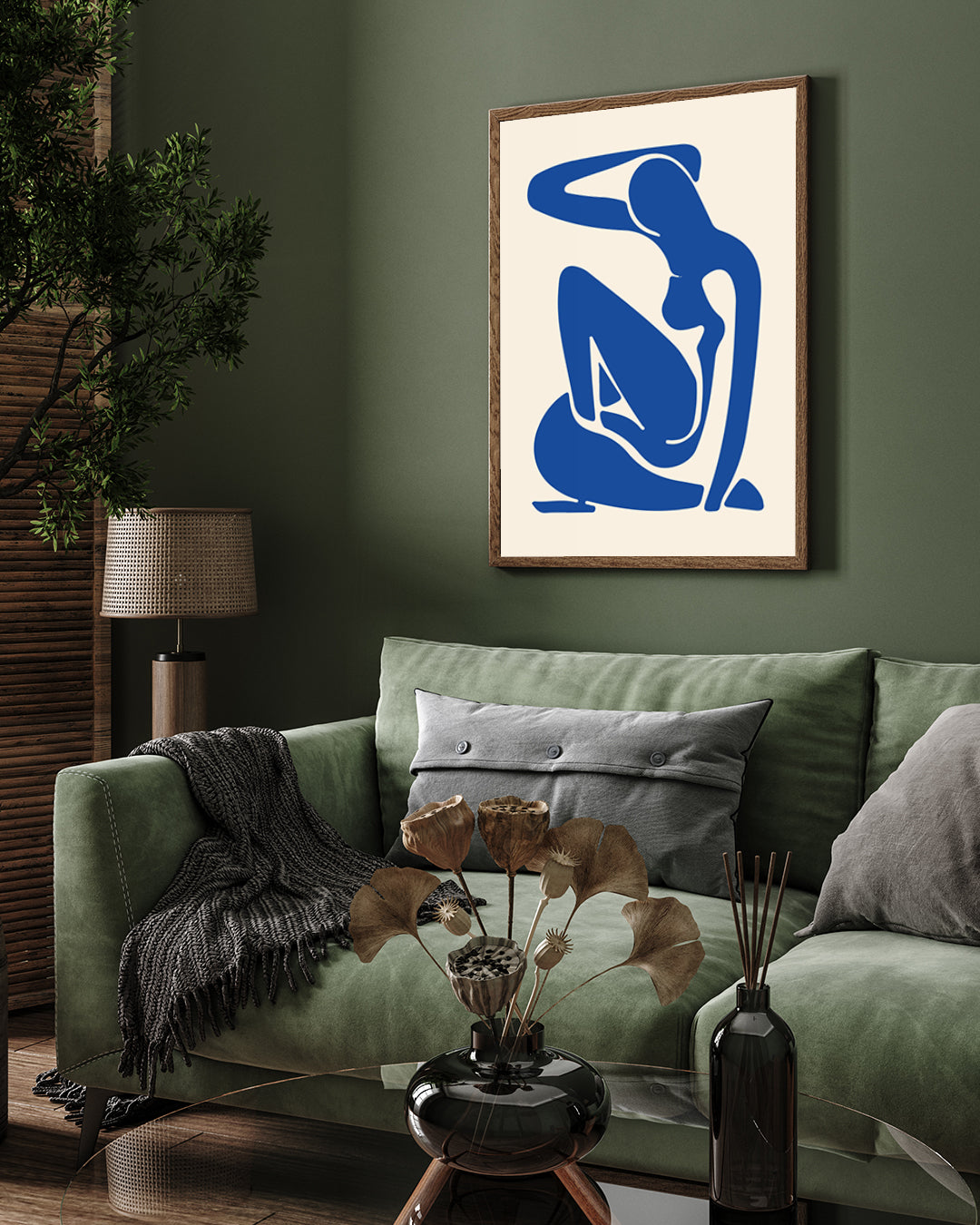 Nu Blue Dirty Painting by Henri Matisse 3 : 4 Vertical New Premium Wall Art Canvas by MeriDeewar