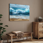 Ocean Symphony – Waves of Tranquility 2 : 3 Horizontal Premium Wall Art Canvas by MeriDeewar