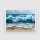 Ocean Symphony – Waves of Tranquility 2 : 3 Horizontal Premium Wall Art Canvas by MeriDeewar