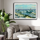 Ocean Wave Seascape Wall Art 2 : 3 Horizontal Premium Wall Art Canvas by MeriDeewar