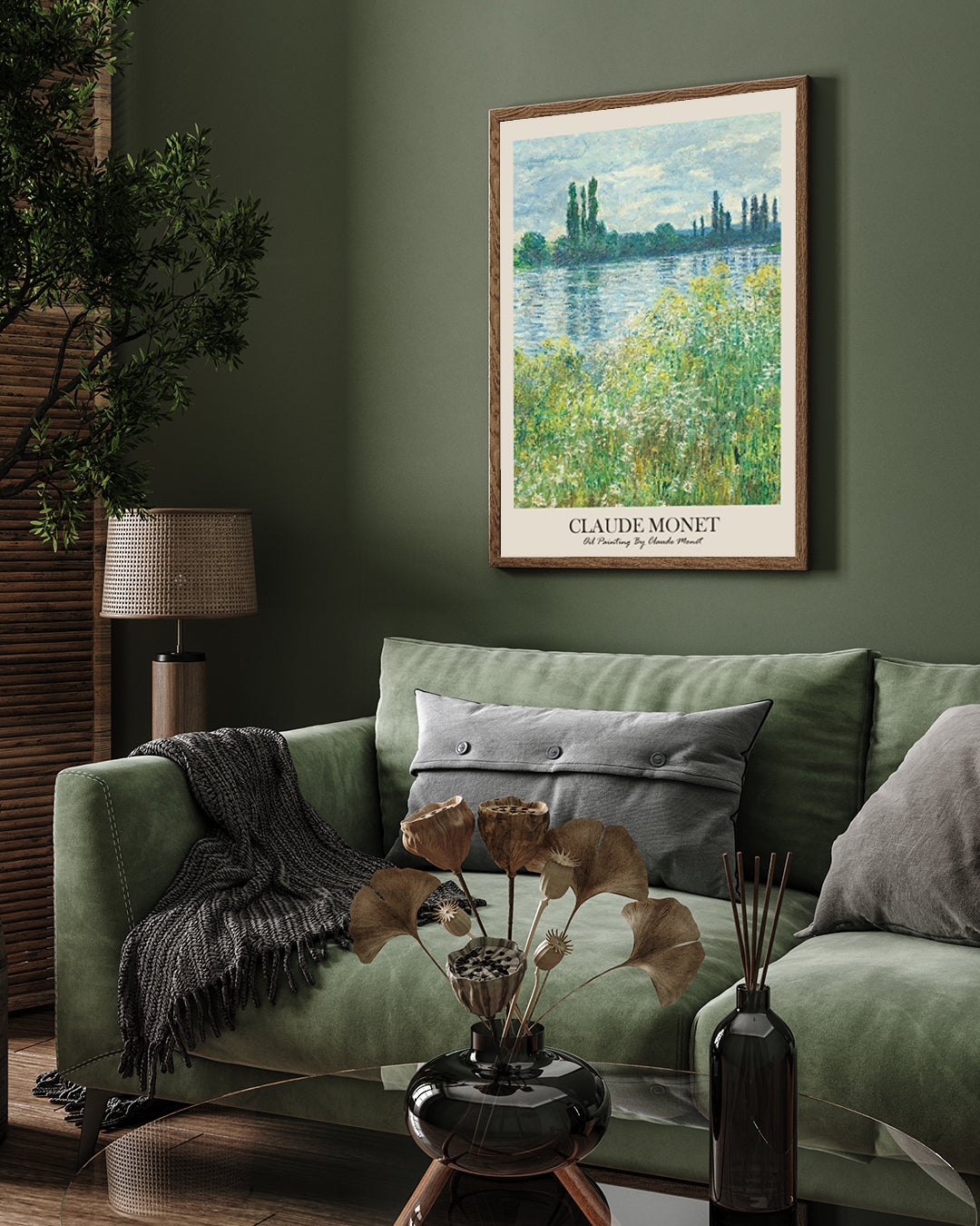Oil Painting By Claude Monet 3 : 4 Vertical New Premium Wall Art Canvas by MeriDeewar