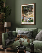 On the Bank of the Seine Impressionist Landscape Painting by Claude Monet 3 : 4 Vertical New Premium Wall Art Canvas by MeriDeewar