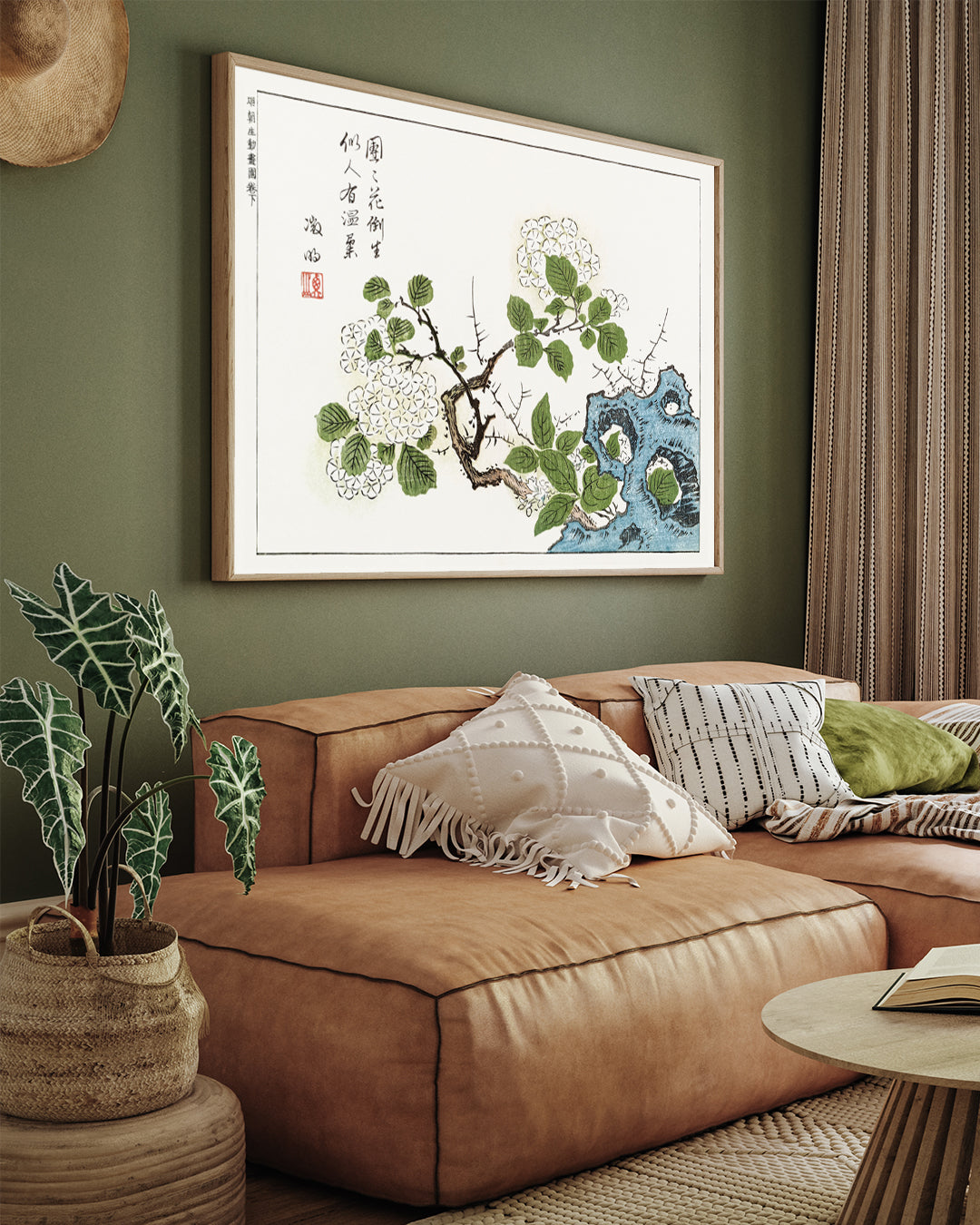 Ooka Shunboku Botanical 3 : 4 Horizontal New Premium Wall Art Canvas by MeriDeewar