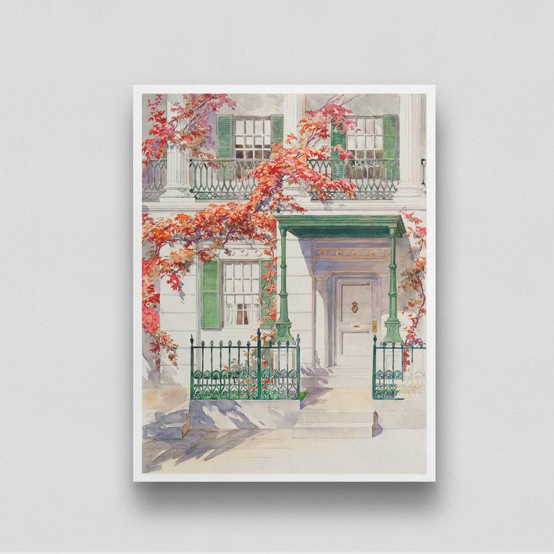 Ornamental Iron Viintage Painting by Gilbert Sackerman 3 : 4 Vertical New Premium Wall Art Canvas by MeriDeewar